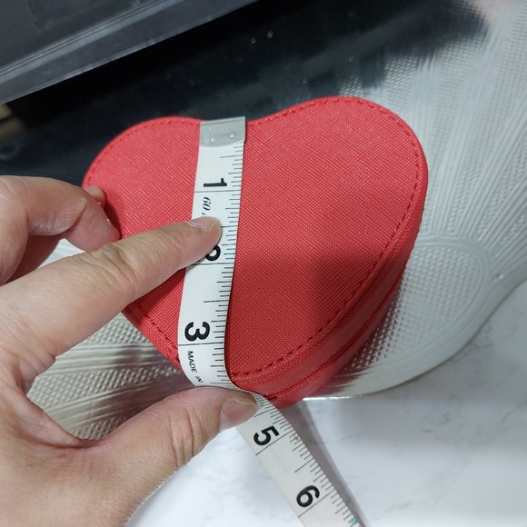 Heart Shaped Jewelry Organizer Box Rings Earrings Everything Else - Picture 7 of 7